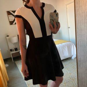 H&M Black and White Cocktail Dress